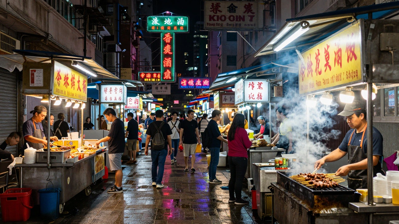香港夜市烧烤指南：在庙街寻味与卫生避坑技巧